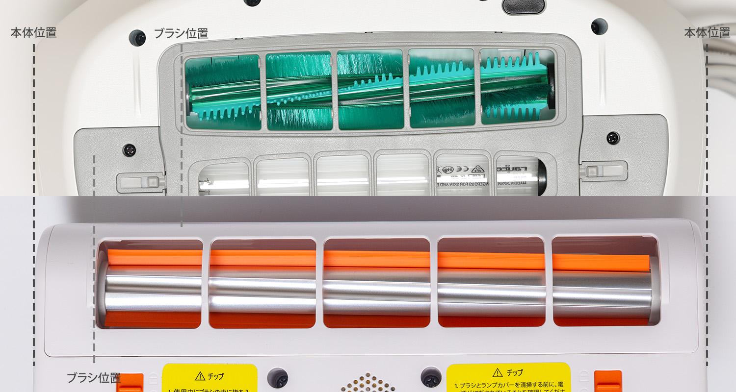 UWANT M100とRaycop PRO2のブラシ比較